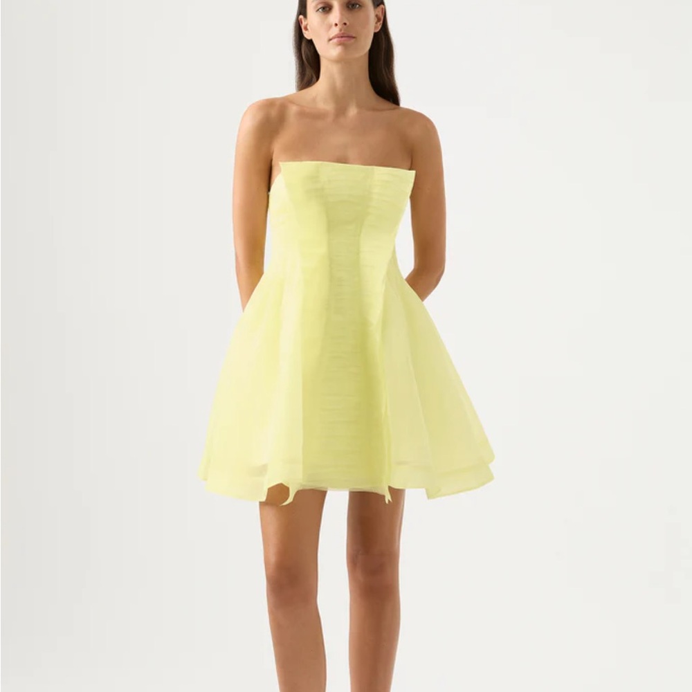 AJE Astrid strapless mini dress